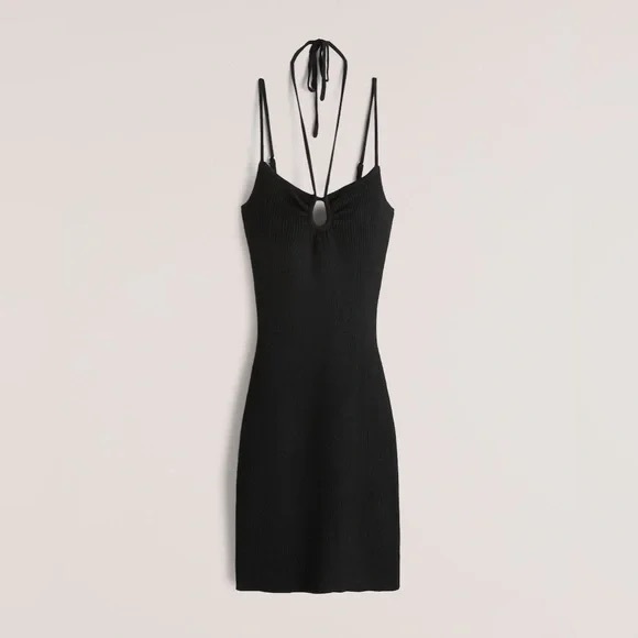 NWT Abercrombie Halter Mini Dress - Picture 1 of 5